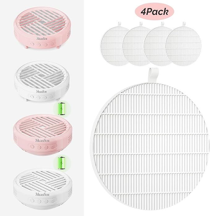 MelodySusie SProR Nail Dust Collector Replacement Filter,4 Pack Reusable Dust Filter for MelodySusie SProR Nail Dust Vacuum Fan Collector Extractor Electric Dust Suction Machine