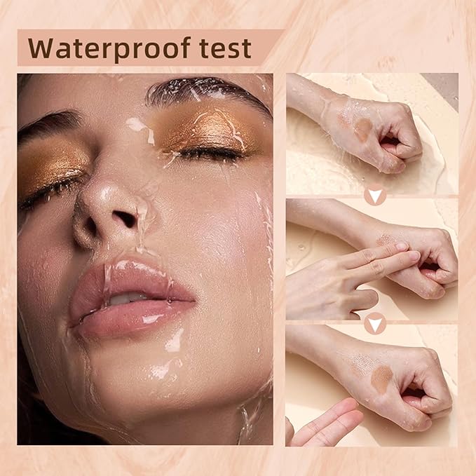 Liquid Eyeshadow Pencil, Earth Yellow Brown, 6-Color, Waterproof, Dual-End, Portable, Cruelty-Free