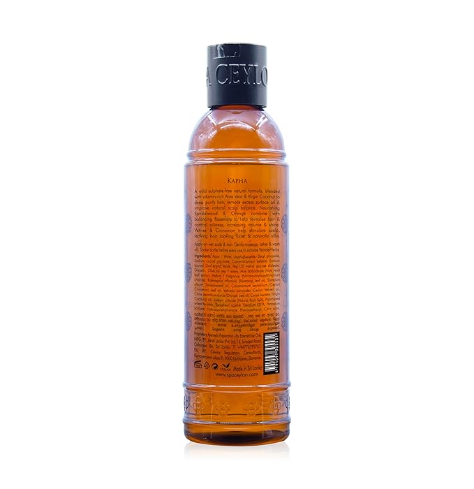 SPA CEYLON Sandalwood Vetiver Gentle Cleanser | Sulfate-Free | Oily Flat & Dull Hair Care | Natural