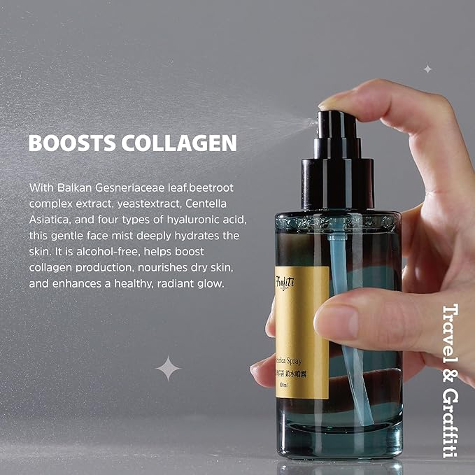 Haberlea Face Mist – Natural Rose-Scented, Alcohol-Free Facial Spray for All-Day Hydration & Pre-Makeup Use – Soothing Toner Mist for Dry, Sensitive Skin – Made in Taiwan – 100ml