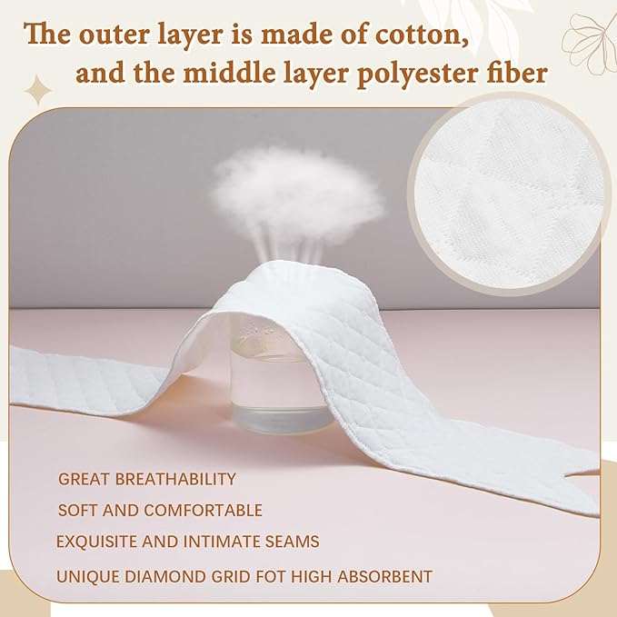 Cotton Tummy Liners and Bra Liners Set for Sweat Rash Skin Folds Plus Size Women Sweating Supplies