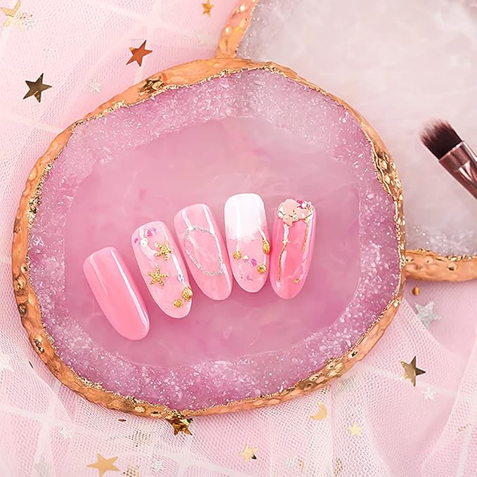 Resin Nail Art Palette Cosmetic Mixing Palette Nail Gel Polish Colors Mixing Pallet Makeup Palette Tray White