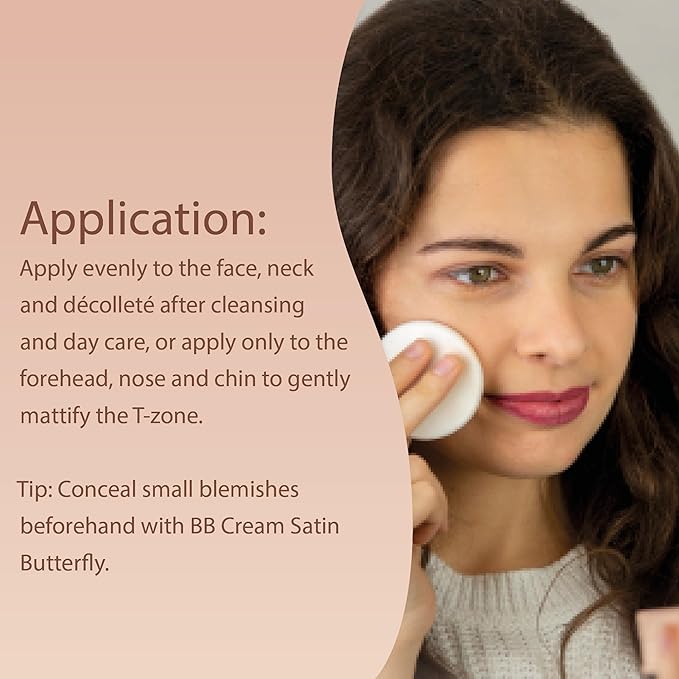Pure 2in1 Compact Powder Feather Light 02 Sand by Jean&Len, for a flawless transition and natural look, lasts 24 hours, with organic ingredients, vegan