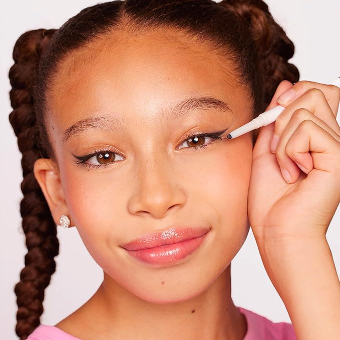 Petite 'n Pretty Eye Makeup Set for Kids - Makeup for Tweens & Teens - Fully Feathered Volumizing Mascara, Eyeliner, Made in the USA, w/Gift Bag