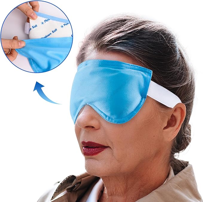 Heated Eye Mask | Moist Heat Eye Compress Relief for Dry Eyes, Imitated Eyes, Pink Eyes | Microwave Activated Dry Eye Therapy Mask