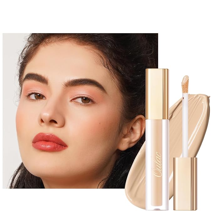 Oulac Concealer Full Coverage, Concealer Stick for Dark Circles, Hydrating Concealer Infused with Hyaluronic Acid, Lightweight, Long Lasting, Vegan Concealer 3.8ml, Shade: C2 Ivory