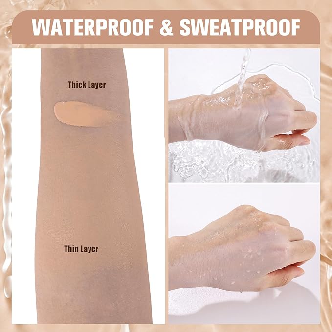 UCANBE Matte Liquid Foundation Makeup, Medium to Full Coverage Waterproof Longwear Serum Cream Foundation for Combination & Oily Mature Skin, Lightweight Hydrating Nourishing, Classic Ivory, 1 fl. oz.