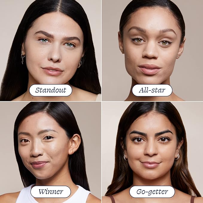 Alleyoop Game Face Concealer Makeup, Lightweight to Medium Buildable Coverage Under Eye Concealer, For Blemishes, Crease-proof and Hydrating with Aloe Stem Cell, Smooth Second Skin Finish - All-Star