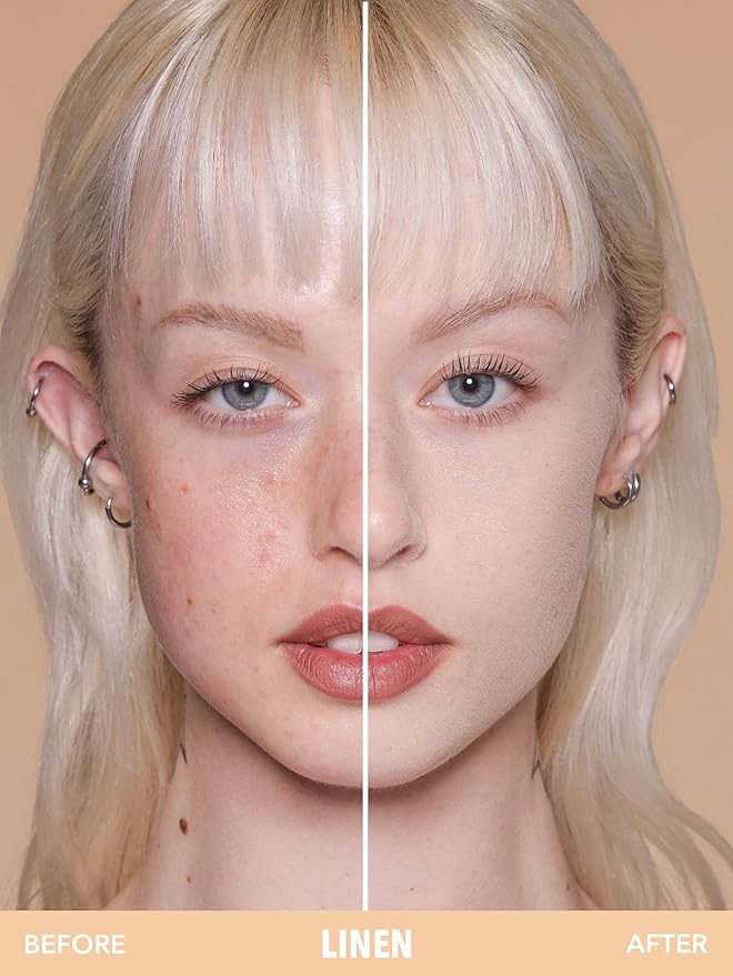 SHEGLAM SKin-Focus Full Coverage Powder Foundation Oil-Control Lightweight Face Pressed Powder Makeup-Linen