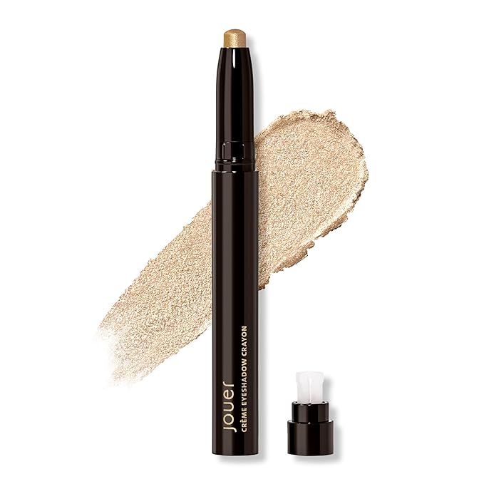 Jouer Crème Eyeshadow Crayon | Men & Women | Built-In Sharpener | Dermatologist Tested | Waterproof, Fast Drying & Crease Resistant Formula