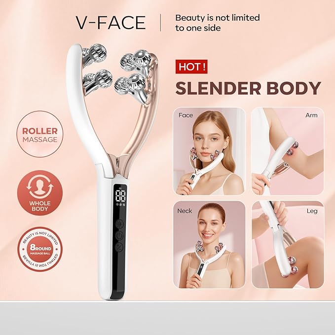 2025 New Microcurrent Facial Slimming Massager Red-Light-Therapy-for-Face and Neck,Vibrating Facial Massager with Thermals for Wrinkles, Double Chin,Firming and Lifting