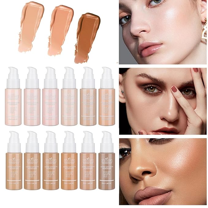 Flawless Matte Liquid Foundation Makeup, Vegan & Cruelty-Free, Liquid Oil-Free Foundation Face Makeup for Combination & Oily Skin, Longwear Medium-Full Coverage (07, 30ml)