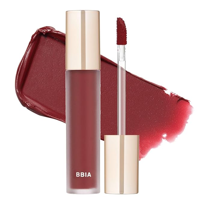 BBIA Last Velvet Tint - Soft & Creamy Matte Finish Lip Stain, Blur Effect with Velvety Texture, Long-Lasting, High Pigment, Lightweight, Non-Drying, Vegan, Korean Lip Makeup (V15 EDGE BOSS)