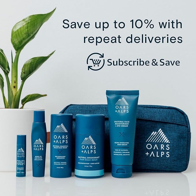 Oars + Alps Hydrating SPF 30 Sunscreen Spray, Naturally Derived Skin Care Infused with Vitamin C and Antioxidants, Water and Sweat Resistant, 6 Oz, 1 Pack