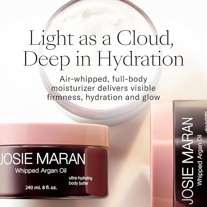Josie Maran Bod Squad Body Care Set - Includes 2 Argan Sugar Scrubs & 2 Body Butters - Nourishes Skin with Gentle Exfoliation and Intense Hydration - Oat Milk & Honey and Lavender Citrus (4 Count)