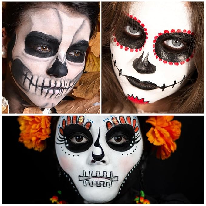 Red Face Body Paint Halloween Cosplay Clown Zombie Costume Sfx Makeup Professional Oil Based Cream Face Paint Palette for Adults and Kids