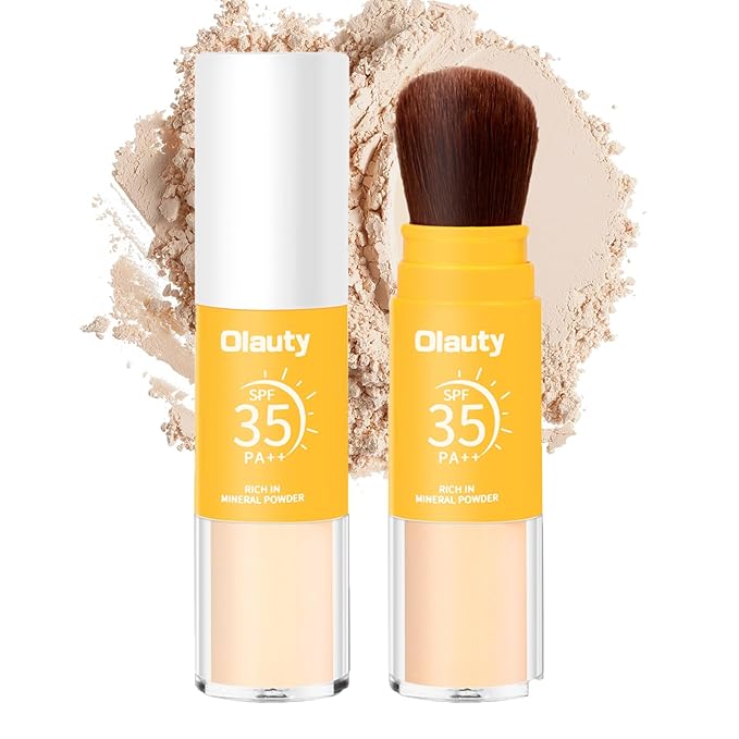 Mineral Setting Powder, Matte Oil Control Mineral Brush Powder for Face, Natural Translucent Loose Setting Powder, Lasting Lightweight Breathable Face Powder for All Skin (Medium, 8g)