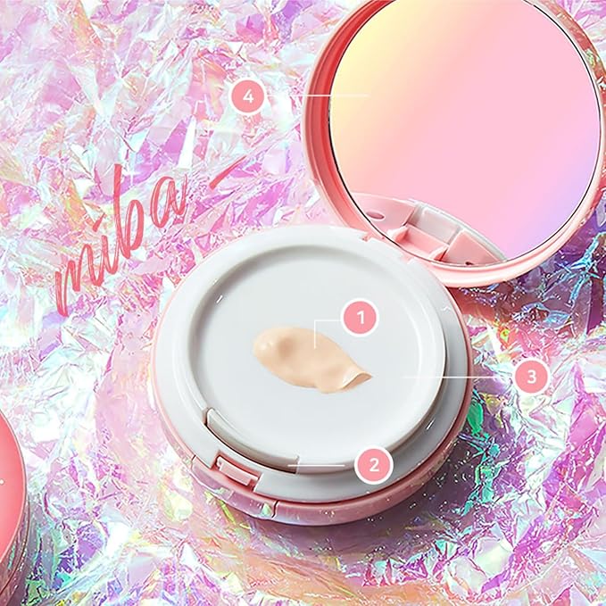MIBA Ion Calcium Mineral BB Cushion 12g / 0.42 oz. Airless Cushion BB Cream, Moisturizing Finish.