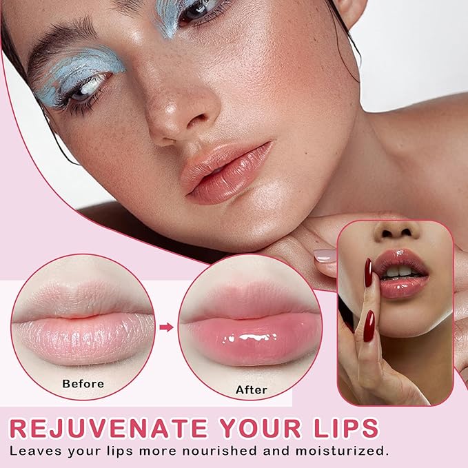 2PCS Bee Lip Balm Honey Pot Cherry Honey Lip Balm Sleeping Lip Mask Silky Hydrating Bee Lip Balm Honey Lip Mask Overnight Lip Care Products(Honey+Cherry)