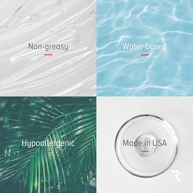 Conductive Gel for Facial, RF & Cavitation Devices – Ultra-Hydrating, Long-Lasting, 96% Organic, Hypoallergenic Leave-On Formula – Pro-Grade Performance – Made in USA – 8.45 fl oz (Pack of 2)