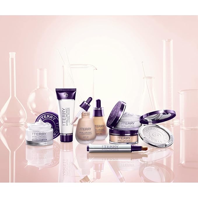 By Terry Hyaluronic Tinted Hydra-Powder, Non-Drying Loose Face Setting Powder, Blur Imperfections & Mattify, Dark, 0.35 oz