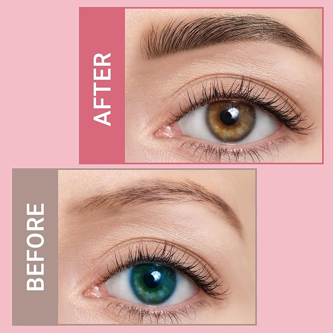 Eyebrow Pen - Microblading eyebrow pencil with Micro-Fork Tip & Precision Tip for Natural Brows, Eyebrow Pencils for Women, Dual-Ended Brow Brush, Waterproof, Brown