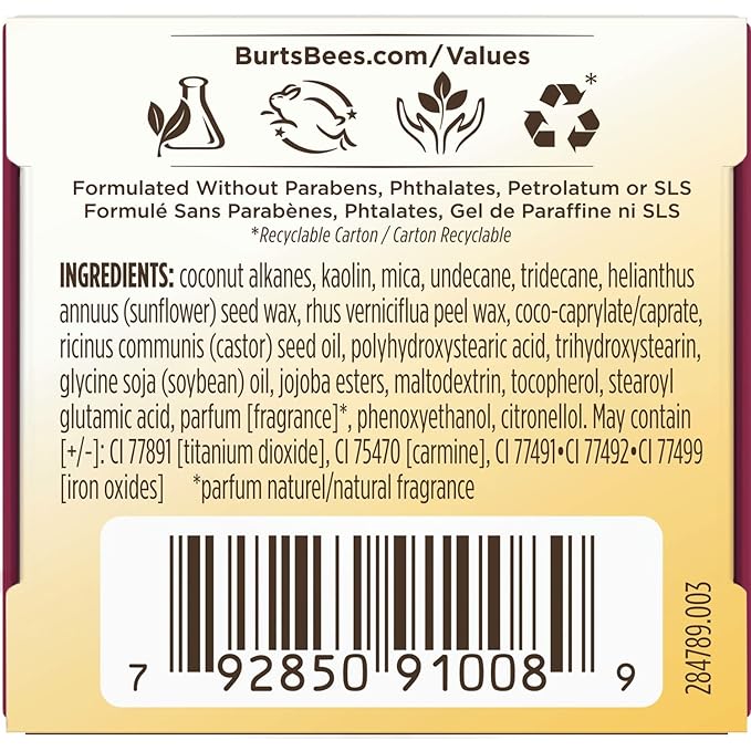 Burt's Bees Color Nurture Moisturizing Cream Blush with Vitamin E, Berry Whip, 0.25 Ounce