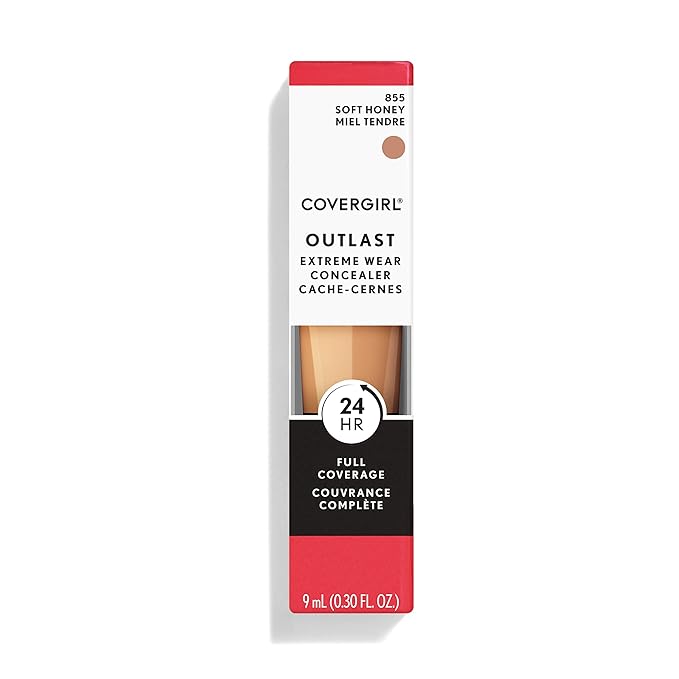 COVERGIRL Outlast Extreme Wear Concealer, Soft Honey 855 (Pack of 2)
