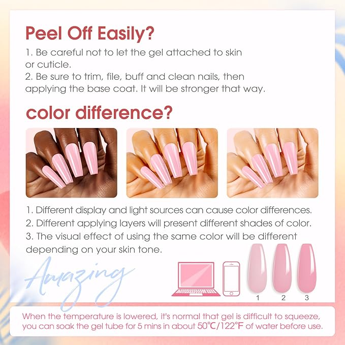 Poly Nail Gel Starter Kit -14 Colors + 75 Nails Art Accessories Kits, ROSALIND Nue Clear Poly Extension Gel with Big UV Light 48W and Electric Nail Drill Starter Kit with Everything
