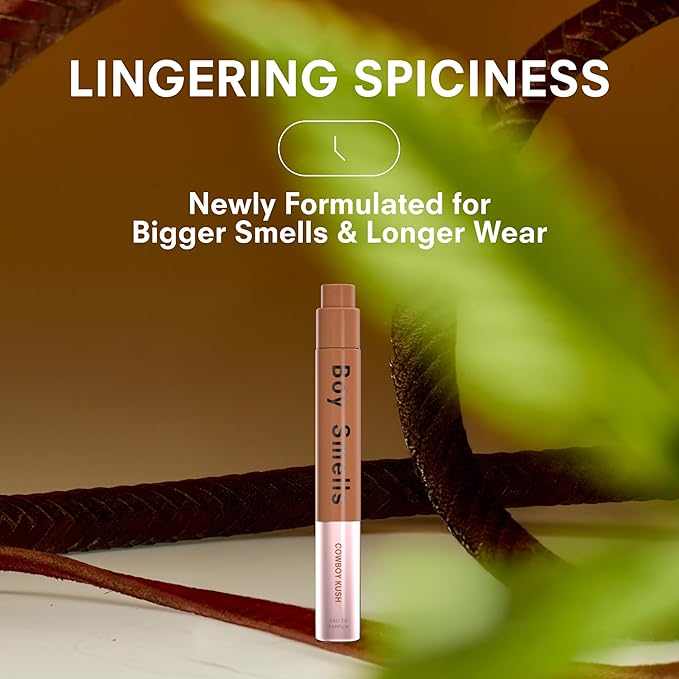 Boy Smells Cowboy – Patchouli Scent – Spicy Aromatic Fragrance with Leather & Hazelnut – Eau de Parfum for All Genders - 10 ml