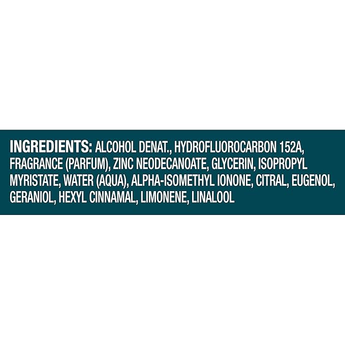 Degree Men Whole Body Deodorant Spray for Men, Ocean Rush Scent, Aluminum Free 72H Odor Protection 4 oz