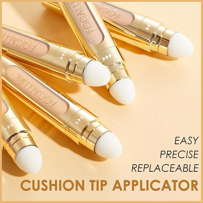 FOCALLURE FIX CORRECTOR Concealer Stick, Full Coverage Concealer Makeup, Color Corrector for Dark Circles, Including Replaceable Applicator, YL01 CREME