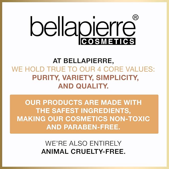 bellapierre Mineral Foundation SPF 15 - Loose Powder Foundation | Vegan & Cruelty Free Natural Makeup | Full Coverage Matte Finish | Hypoallergenic | Oil & Talc Free - 0.32 Oz - Biscotti