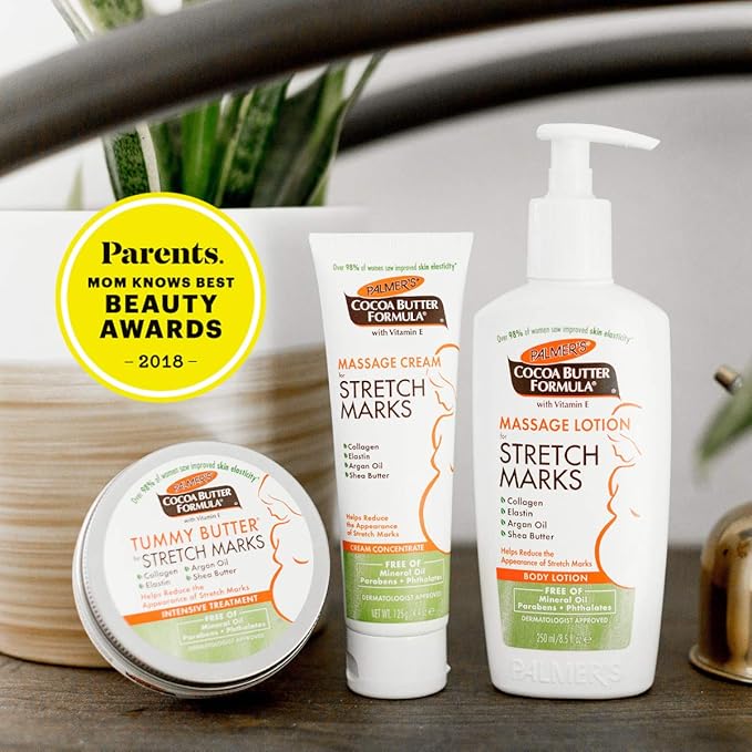 Palmer's Cocoa Butter Formula Massage Cream for Stretch Marks and Pregnancy Skin Care, 4.4 Ounces (Pack of 6)