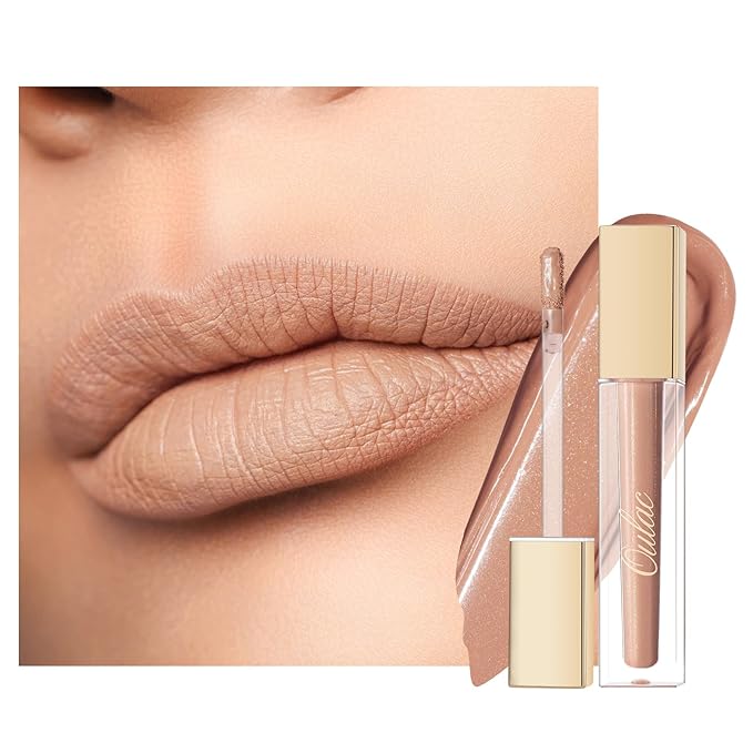 Oulac Matte Liquid Nude Lipstick for Women, Beige Brown High Impact Lip Color, Long Lasting Lipsticks, Waterproof, Creamy Formula Lip Stick with Vitamin E, Vegan & Cruelty-Free, 4.5ml (MS01)