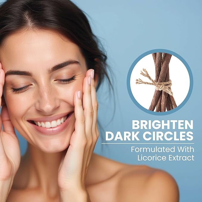 Anti-Aging Eye Gel - Luxurious Hydrating Under Eye Cream For Dark Circles and Puffiness, Bags, Crows Feet, Wrinkles - With Hyaluronic Acid & Skin-Firming Peptides Serum 2 oz (2 Pack)