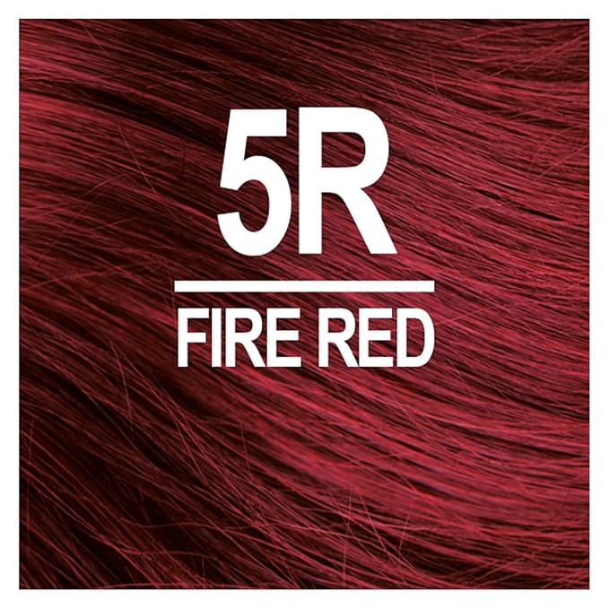 Naturtint 5R Fire Red Permanent Hair Color (Pack of 6), Ammonia Free, Vegan, Cruelty Free, up to 100% Gray Coverage, Long Lasting Results (Packaging may vary)