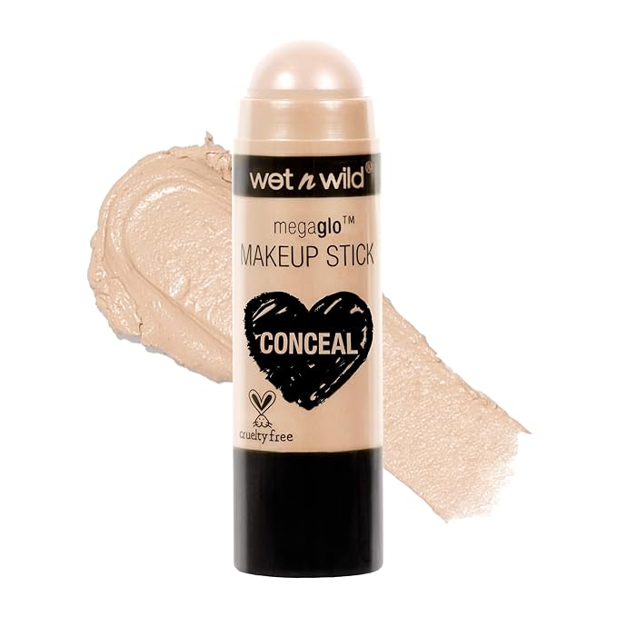 wet n wild MegaGlo Makeup Stick Bundle - When The Nude Strikes, Conceal and Contour Neutral Follow Your Bisque,1 Ounce (Pack of 1),807