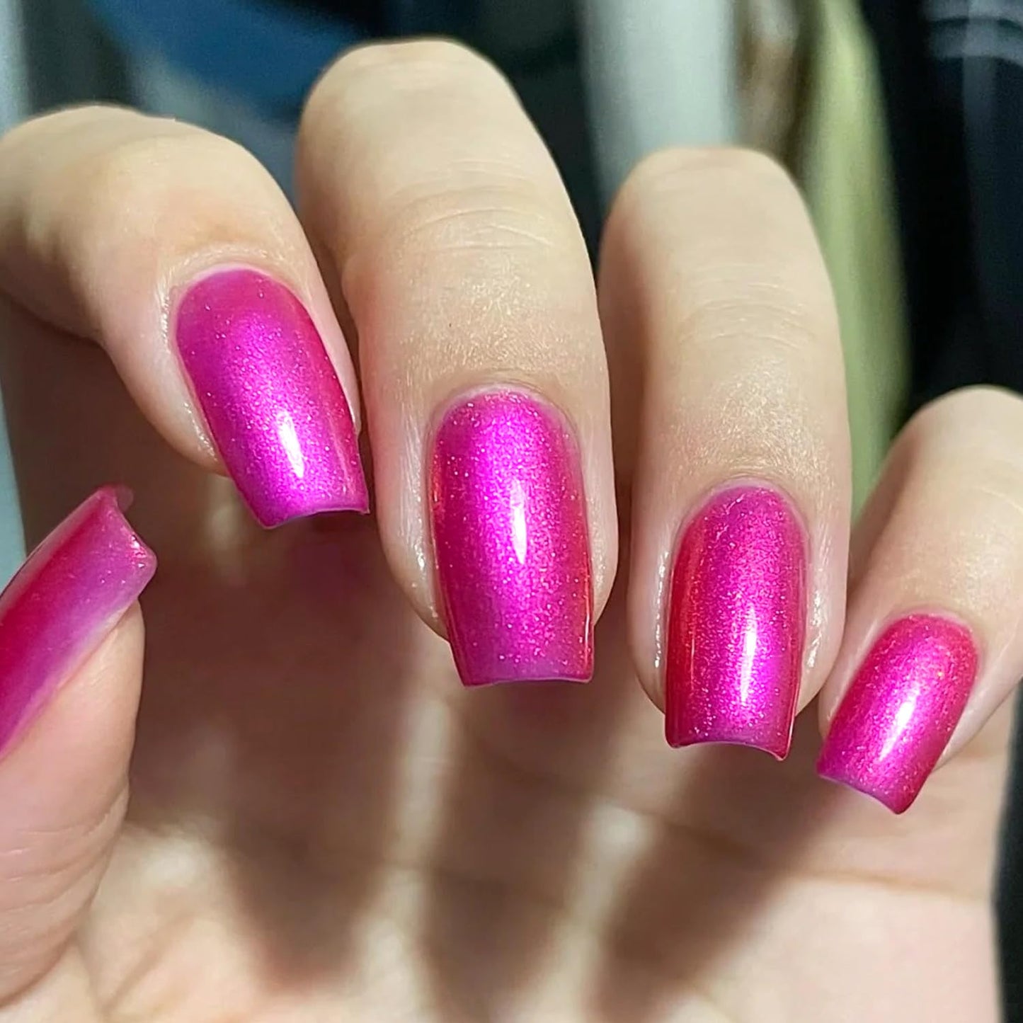 Major Dijit Quick Dry Nail Polish Pearl Magenta Pink Summer Nail Lacquer for Nail Art Regular Nail Polish 0.41 fl oz.