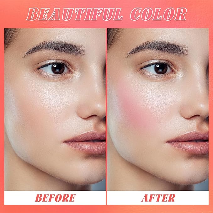 Color Changing Blush Oil, Liquid Blush Oil for Cheeks, Long-lasting Waterproof Blush, Dewy & Natural Flush Finish, Reacts to Your Skin's pH for a Customized Look
