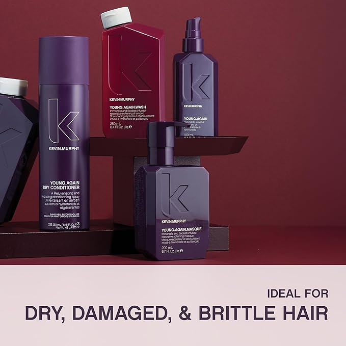 KEVIN.MURPHY YOUNG.AGAIN.MASQUE - Hair Masque for Damaged Hair - For Dry, Damaged, Brittle Hair - Deep Conditioning Masque - With Immortelle & Baobab Seed Oil - 1 L / 33.8 fl oz