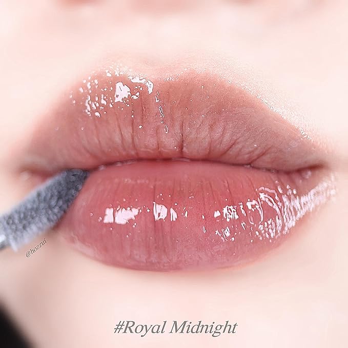 Keep In Touch The Black Plumper Tint | 2X Plumping Effect, Moisturizing Lip Gloss | Vegan and Cruelty-Free Korean Lip Tint (Royal Midnight)