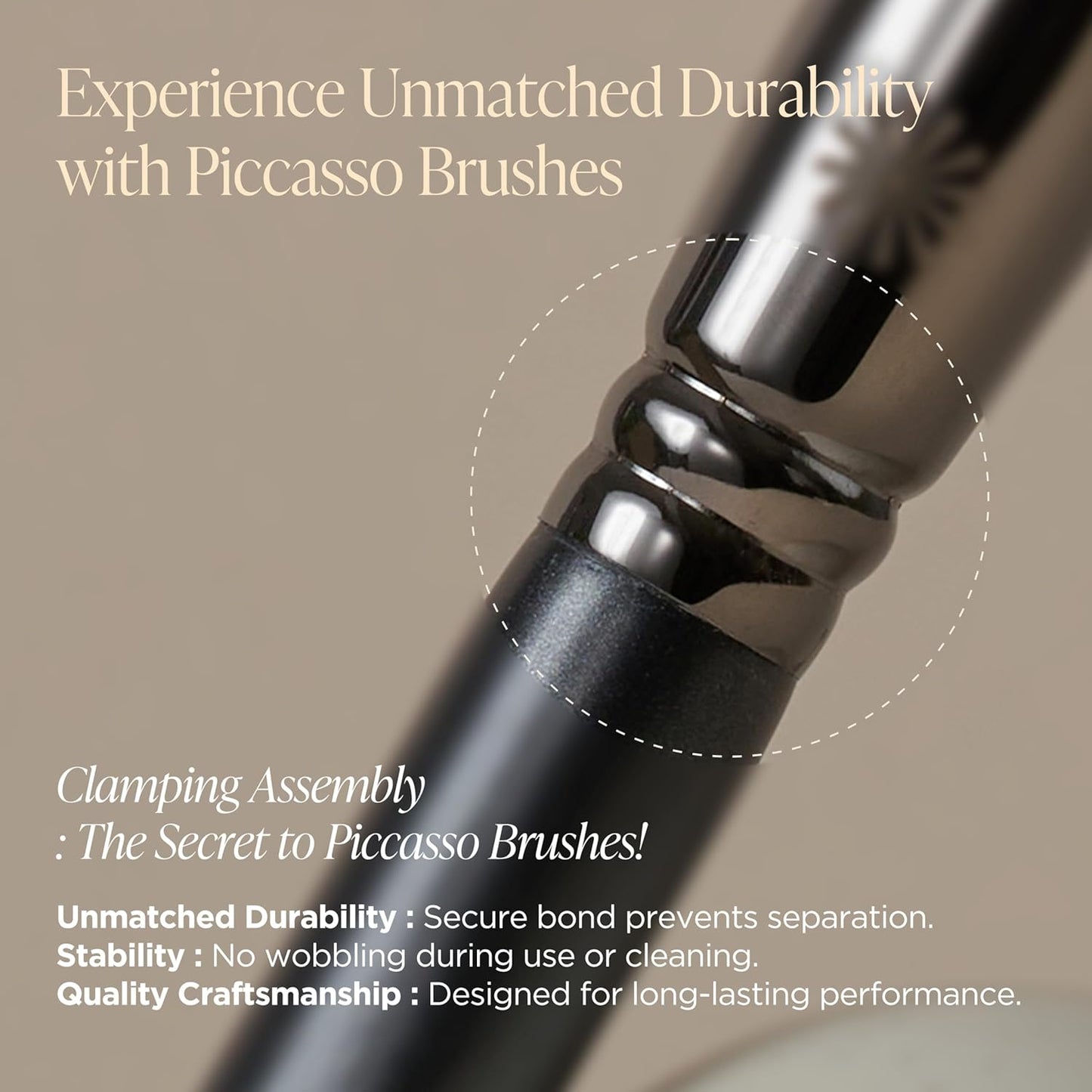 Piccasso 201 Nose Shading Brush – Soft Hair Makeup Brush for Nose Shaper and Face Makeup, Small Angled Brush for Precise Contouring and Blending, Korean Professional Beauty Tool for Daily Use