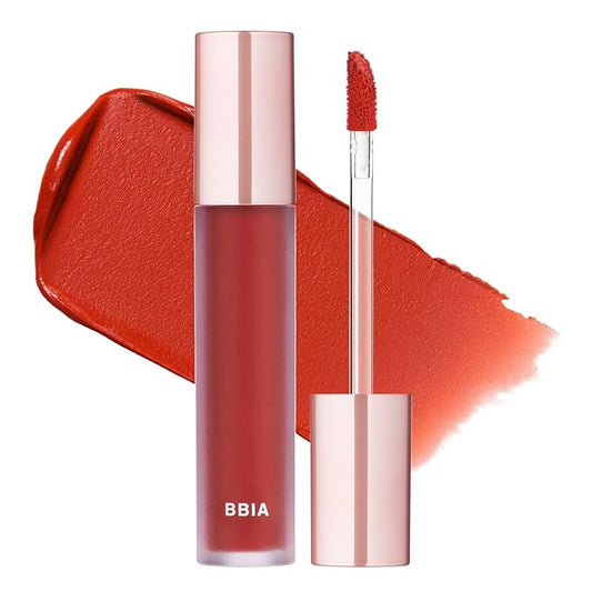 BBIA Last Velvet Tint - Soft & Creamy Matte Finish Lip Stain, Blur Effect with Velvety Texture, Long-Lasting, High Pigment, Lightweight, Non-Drying, Vegan, Korean Lip Makeup (V02 EXTRA BOUNCE)