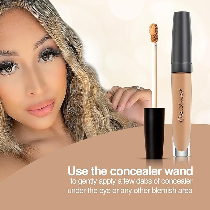 Frankie Rose Cosmetics Our Lil’ Secret Concealer – Sweat-Proof & Matte Under Eye Concealer, Long Lasting Concealer Full Coverage For Fine Lines, Dark Circles & Hide Imperfections - Chai