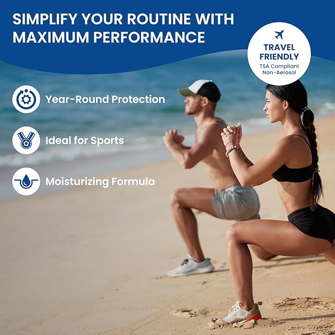 BU SPF 30 Sunscreen Spray for Face and Body, Non Aerosol Spray, TSA Travel Size Sunblock, Clear, Non Greasy, Water Resistant, White Sage 1 oz