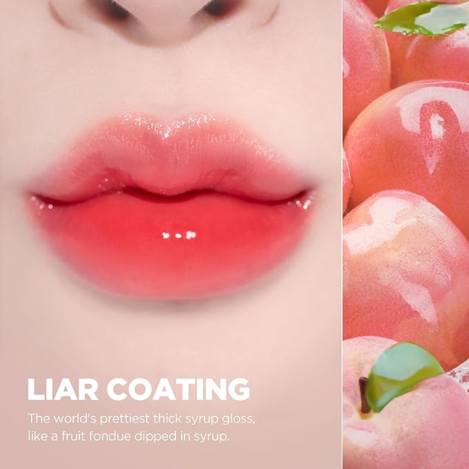 lilybyred Bloody Liar Coating Tint | Korean Glossy Lip Stain, Vivid & Juicy Color, Syrupy Shine, Moisturizing, Long-Lasting & Smudge-Proof, Non-Sticky, Lightweight, 0.14 oz. (19 Calm Cherry)