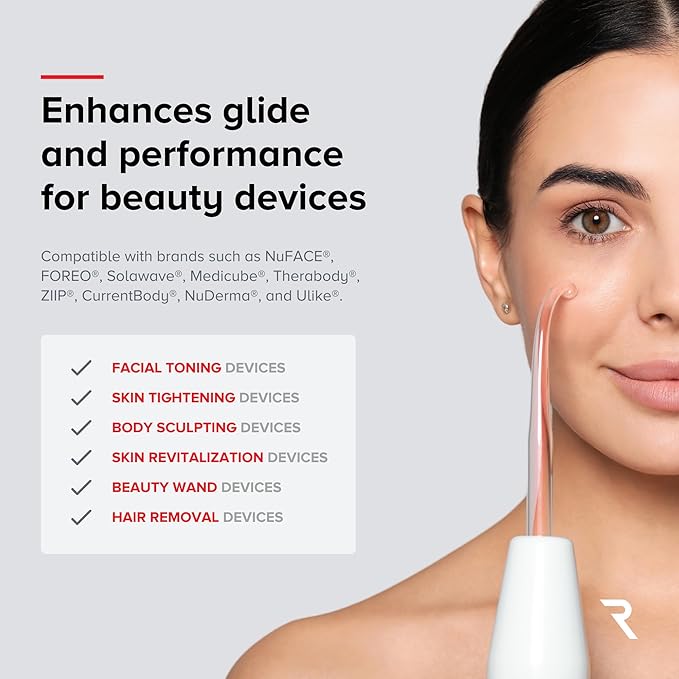 Professional-Grade Ultrasound Gel | Multi-Device Compatible Conductive Gel for Beauty & Skincare Devices | Hydrating, Hypoallergenic, Water-Based, Non-Greasy, Unscented | 8.45 fl oz