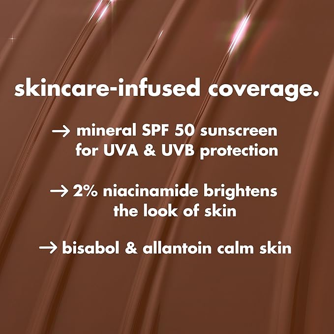 e.l.f. Halo Glow Skin Tint SPF 50, Tinted Moisturizer For Light, Buildable Coverage, Creates A Natural Glow, Vegan & Cruelty-Free, 13 Deep Neutral