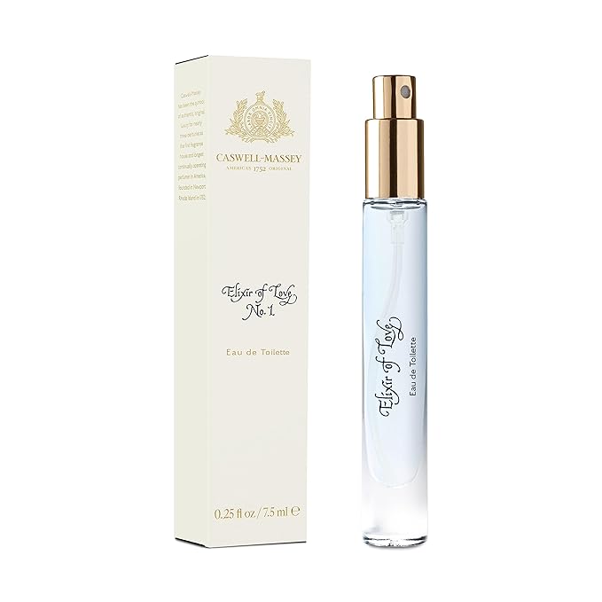 Caswell-Massey Elixir of Love Eau de Toilette Discovery, Enchanting Floral Recipe with Notes of Lavender, Passionflower, Jasmine & Artemisia Absinthium, Sample Size Vial, Perfume for Women, 0.25 Fl Oz